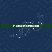 91年男和91年女婚配怎样，91年女和95年男的运程
