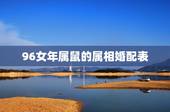 96女年属鼠的属相婚配表，1996年属鼠与什么属相相配