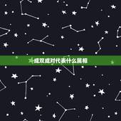 成双成对代表什么属相，成双成对 是什么生肖？