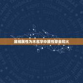 属相属性为木名字中属性带金和火，五行中属木.名字火.金.水.它门相克吗