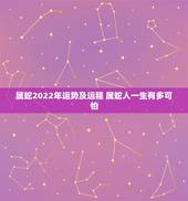 属蛇2022年运势及运程 属蛇人一生有多可怕