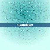 名字默契度配对，怎样才能姓名配对