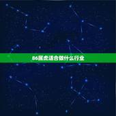 86属虎适合做什么行业，1986年属虎人适合在哪个方位发展
