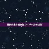 属狗的金牛座女生2022年1月份运势，金牛座2022年运势