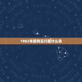 1982年属狗五行属什么命，1982年属狗的五行是啥