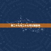 男二十九与二十七可以婚配吗，男28属蛇和27属马的16年合婚吗