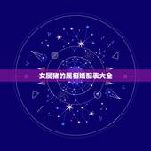 女属猪的属相婚配表大全，属猪男和属猪女婚姻相配吗
