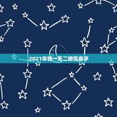 2021年独一无二微信名字，2021最新版的微信网名