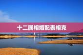 十二属相婚配表相克，12生肖相冲相克表
