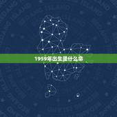 1959年出生是什么命，1959年10月4日出生是什么命