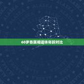 60岁各属相退休年龄对比，十二生肖年龄对照表
