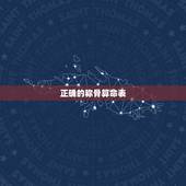 正确的称骨算命表，命几两几钱差查询表