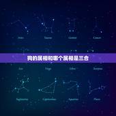 狗的属相和哪个属相是三合，属狗和什么属相