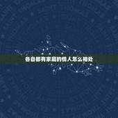 各自都有家庭的情人怎么相处，一篇文章、讲述情人、但没影响到各自的家庭