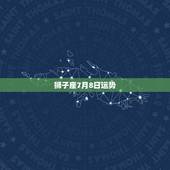 狮子座7月8日运势，狮子座八月份运势