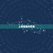 上等婚姻对照表，男女婚配命宫