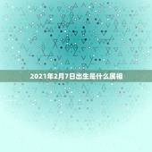 2021年2月7日出生是什么属相，2021年2月6日属什么生肖