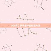 小三有了孩子最好的处理方法，如何处理与小三生的孩子？