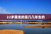 22岁属龙的是几几年生的，1988年今年多大2022