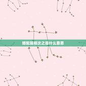 婚配属相次之是什么意思，婚配属相问题