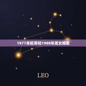 1977年蛇男和1988年龙女婚配，1977年属蛇男与1988年属龙女