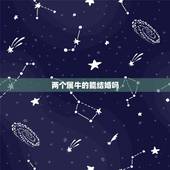 两个属牛的能结婚吗，牛与牛婚配好不好