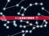 十二生肖排行榜顺序，十二生肖的岁数表
