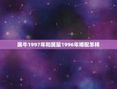 属牛1997年和属鼠1996年婚配怎样，85年属牛男配96年属鼠女好吗