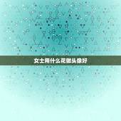 女士用什么花做头像好，女人应该拿什么做头像