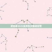 清宫表2023生男生女图清宫图，清宫表2023生男生女图是用来干什么的