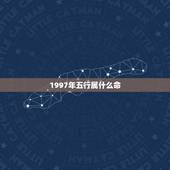 1997年五行属什么命，2022 年五行属什么命