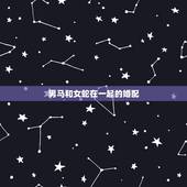 男马和女蛇在一起的婚配，男属马与女属蛇婚配好吗？