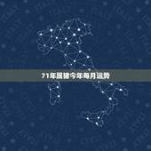 71年属猪今年每月运势，71年属猪人在2022 年每月运势