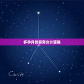 怀孕月份算男女计算器，生男生女老一辈最准算法