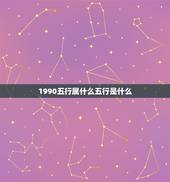 1990五行属什么五行是什么，1990年男五行属什么？