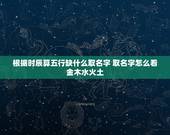 根据时辰算五行缺什么取名字 取名字怎么看金木水火土