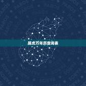 属虎万年历查询表，万年历农历查询表干支生肖