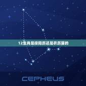 12生肖是按阳历还是农历算的，十二生肖是以公历为准还是以阳历为准