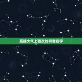 高端大气上档次的抖音名字，吸引人的抖音名字有哪些？