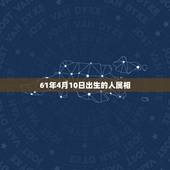 61年4月10日出生的人属相，2002年4月10日出生的人命运预测分析
