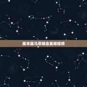 属羊属马早晚会离婚视频，属马女与属羊男婚姻配