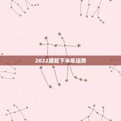 2022属蛇下半年运势，属蛇2022 年下半年运势