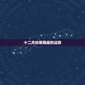 十二月份摩羯座的运势，苏珊米勒2017年12月摩羯座运势