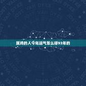 属鸡的人今年运气怎么样93年的，2828年属鸡人的运气好吗