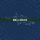 看两人八字合不合，请问.两个人八字合不合这个怎么看？可以举例吗？