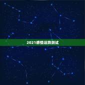 2021感情运势测试，最准确的2021年星座运势