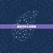 星座分析大全精确，准确的星座分析