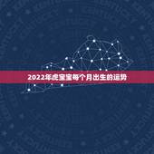 2022年虎宝宝每个月出生的运势，2022属虎哪个月份出生的宝宝好？