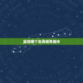 鼠和哪个生肖相克相冲，狗和什么属相相冲