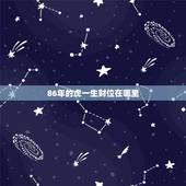 86年的虎一生财位在哪里，86年属虎36岁有一灾